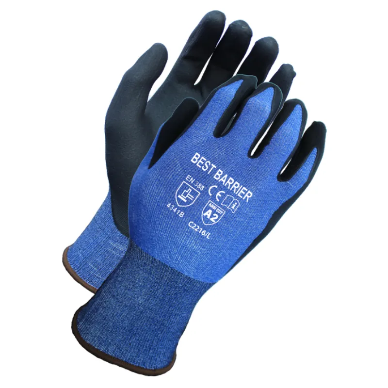 12 Pairs - C2216 ANSI Level 2 Blue Micro-Foam Nitrile