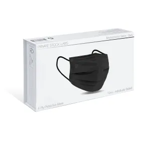 4-Ply Protective Mask - Monochrome Series - Black (Pack of 10)