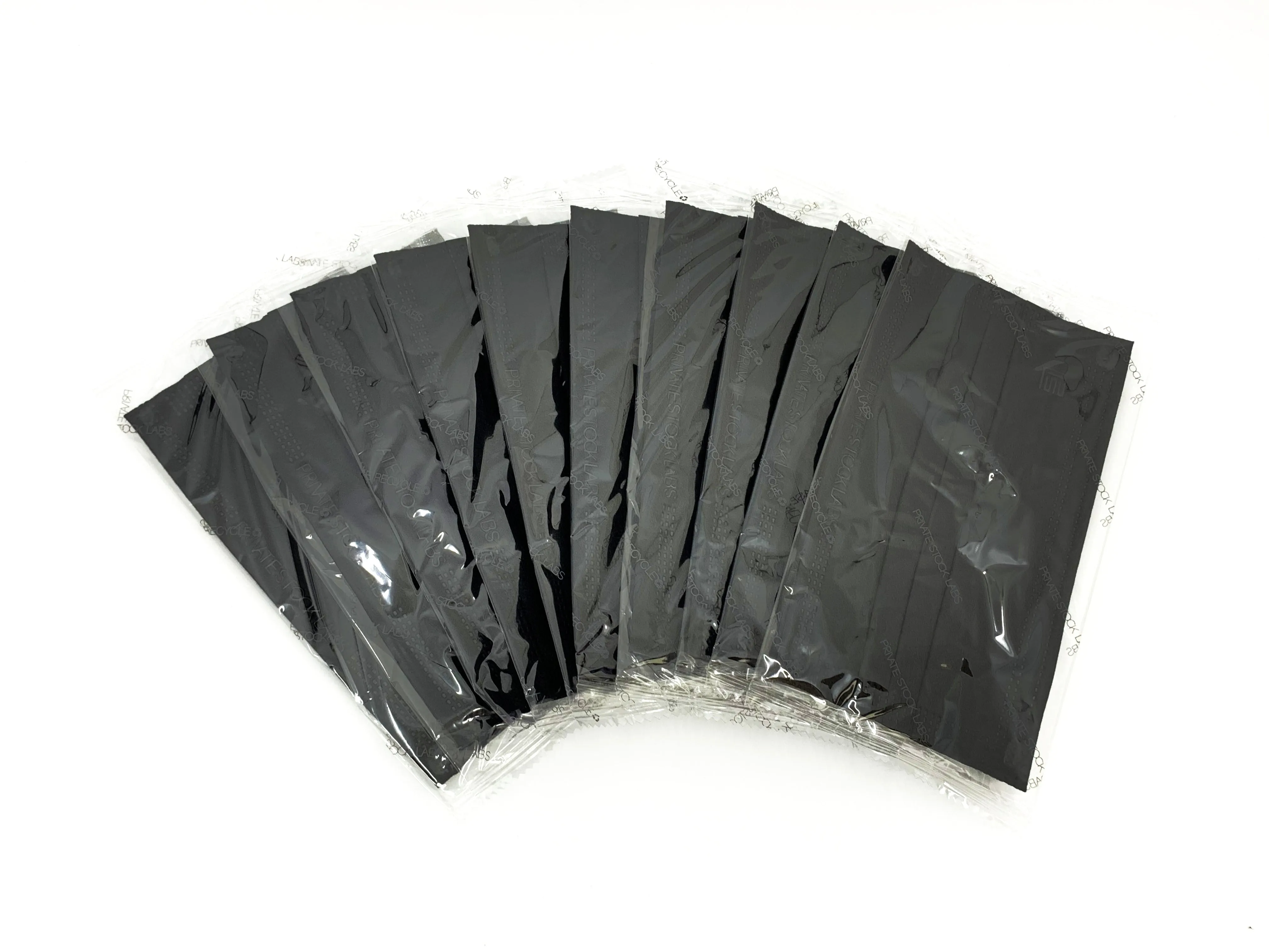 4-Ply Protective Mask - Monochrome Series - Black (Pack of 10)