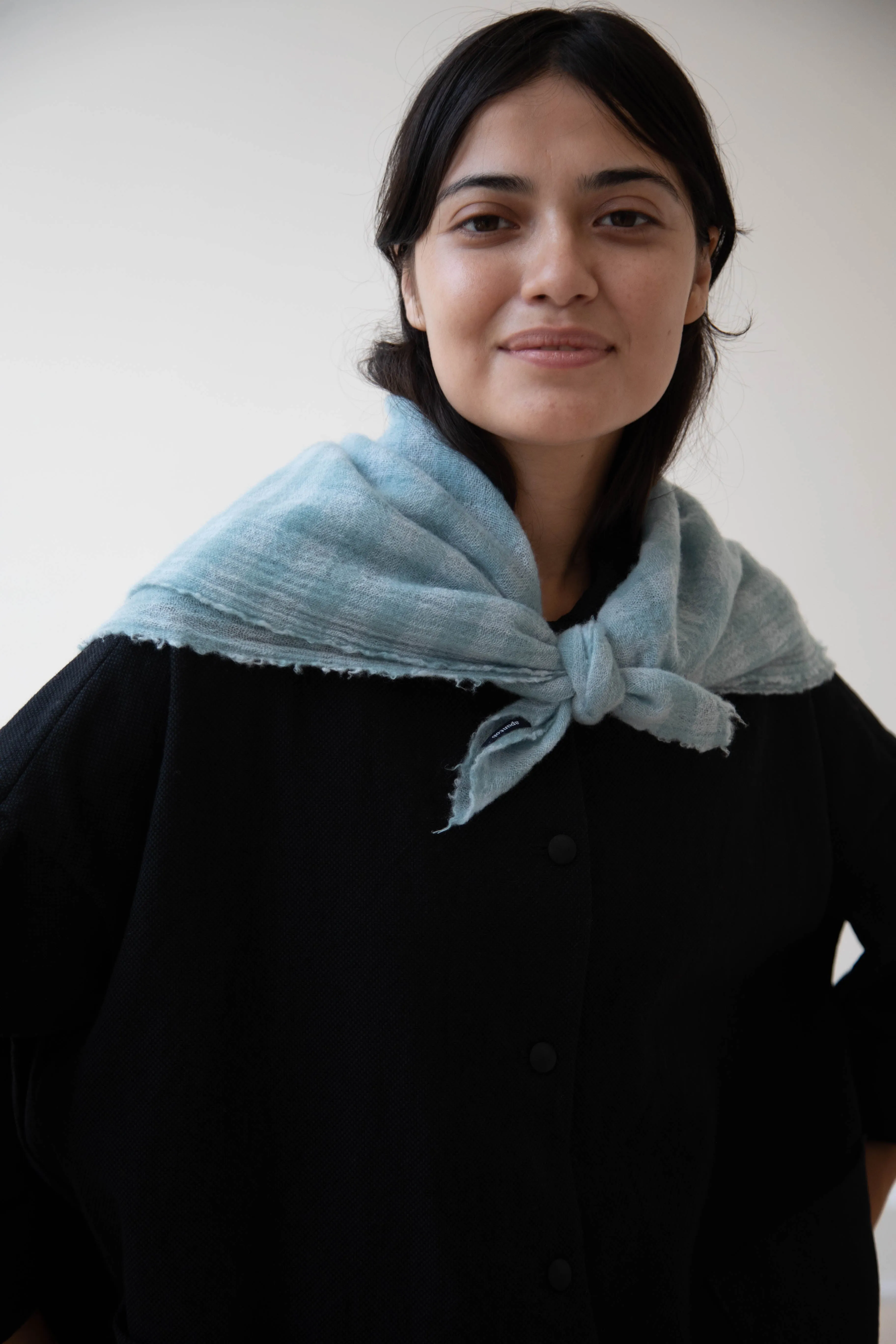 Apuntob | Medium Cashmere Scarf in Sea