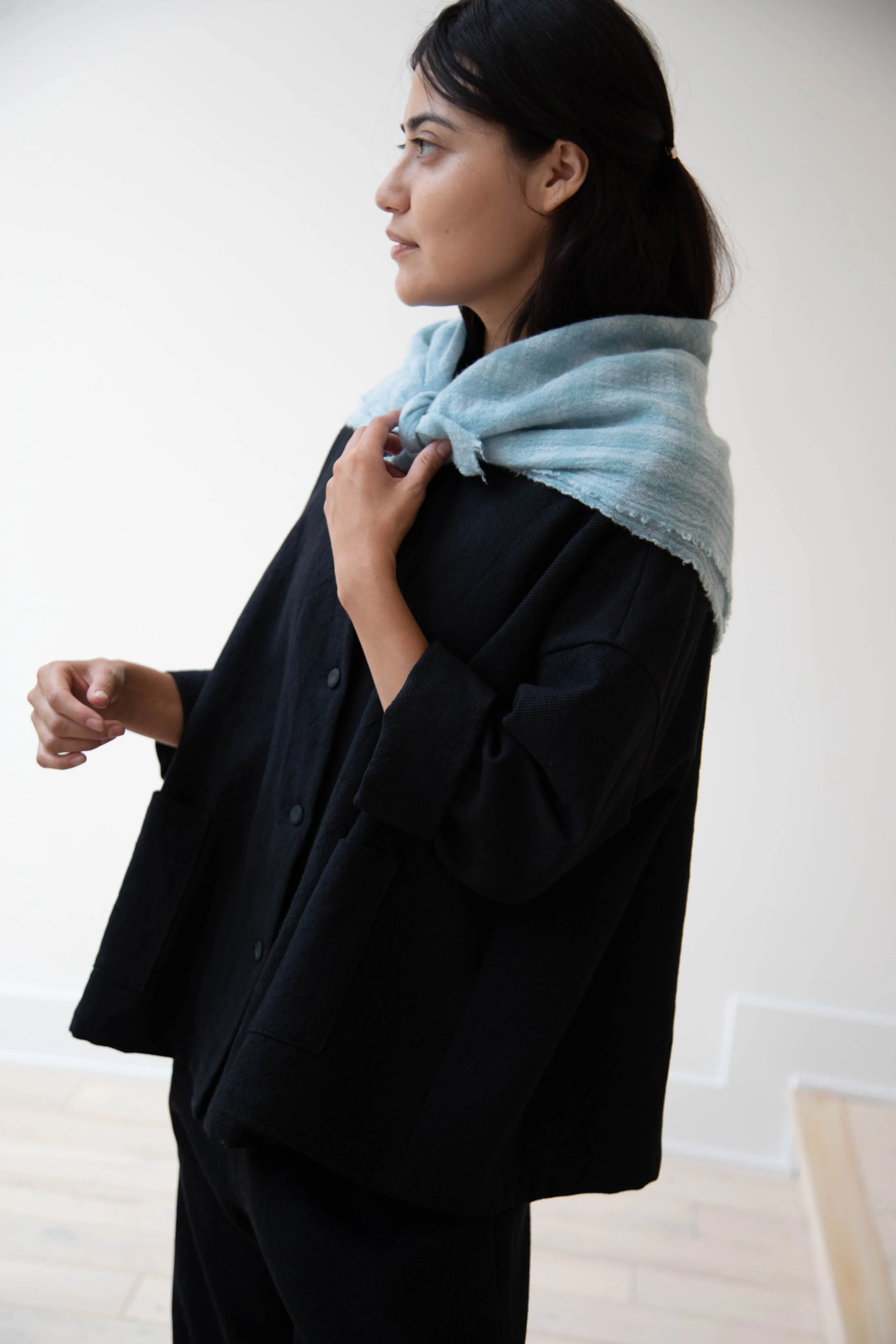 Apuntob | Medium Cashmere Scarf in Sea