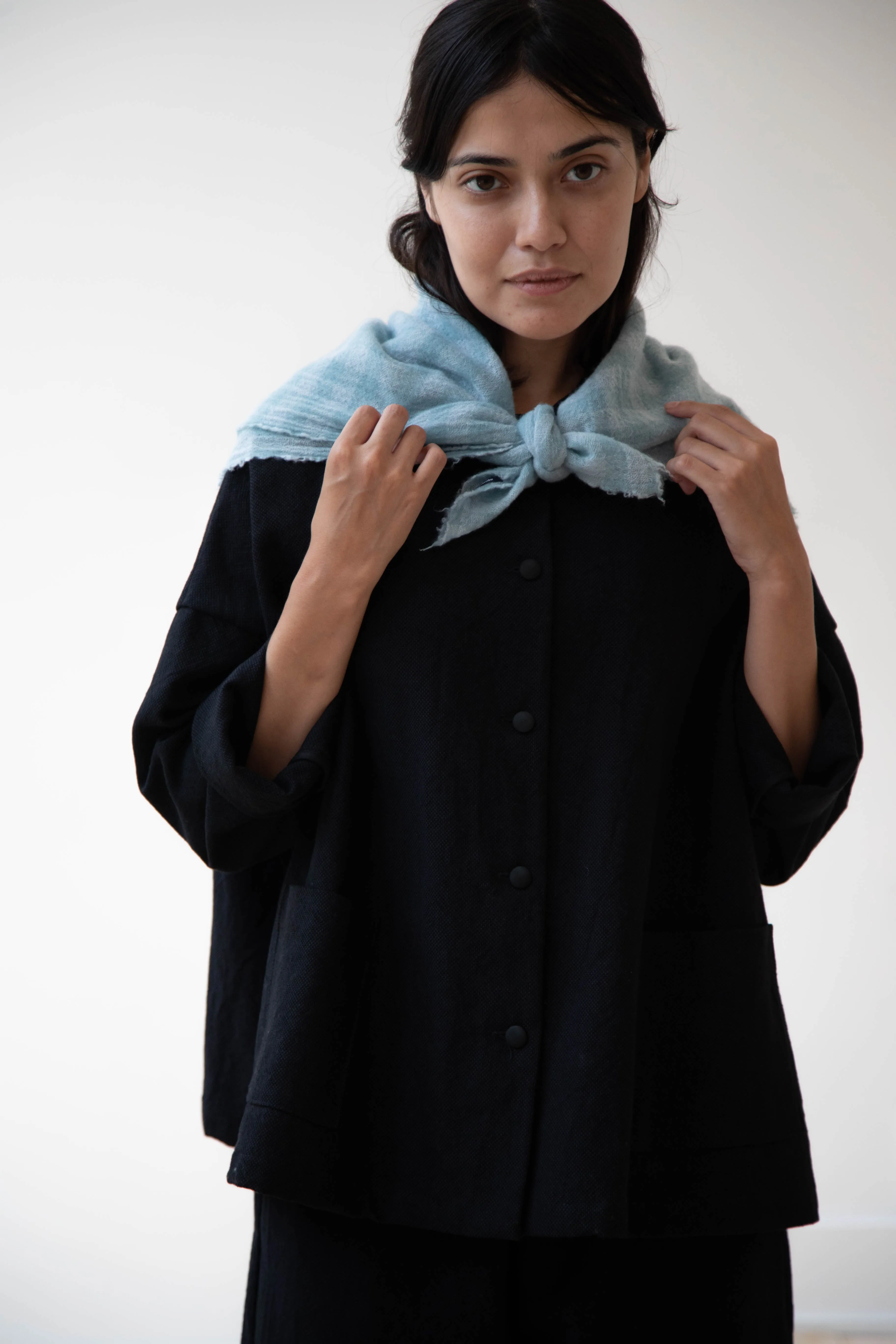 Apuntob | Medium Cashmere Scarf in Sea