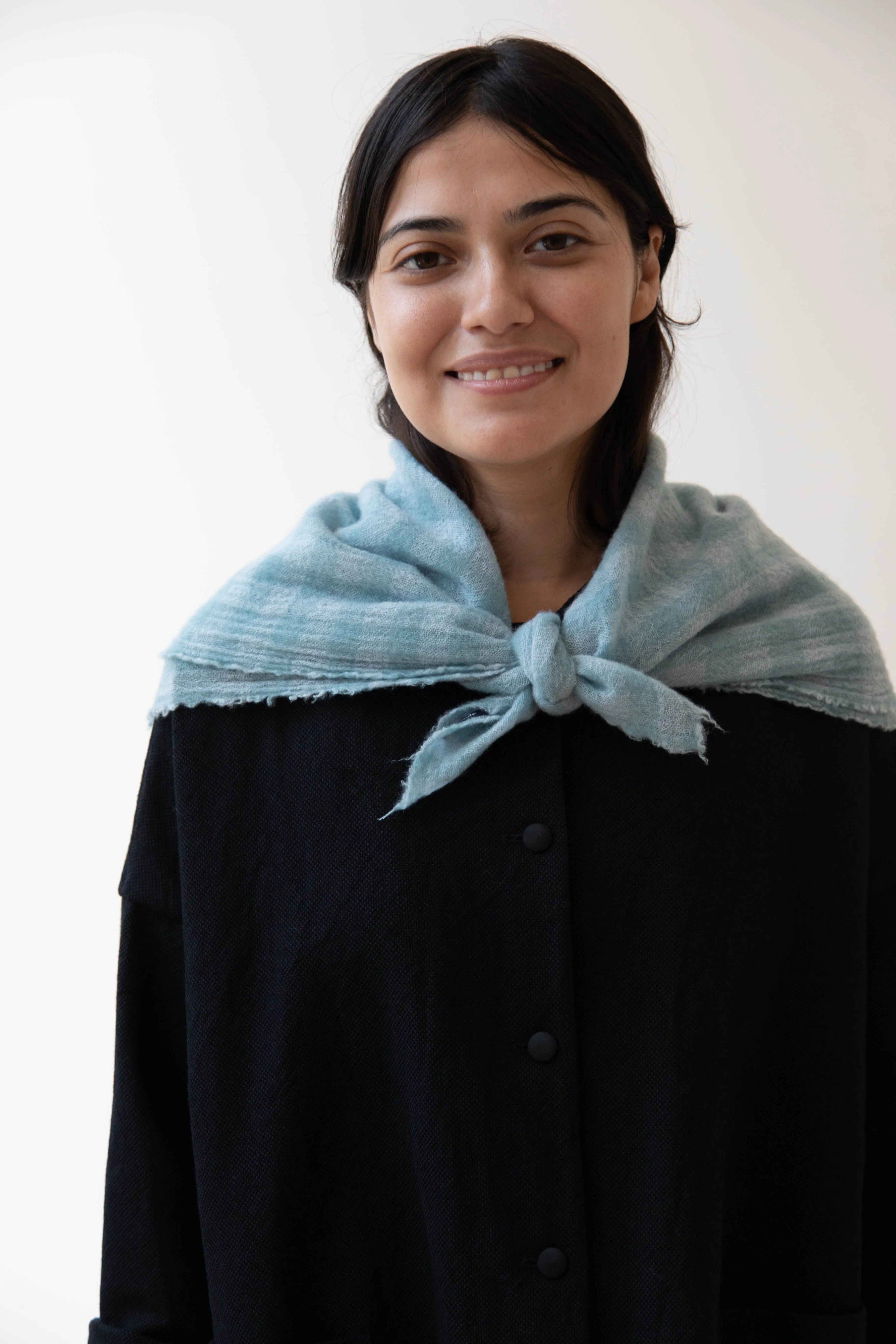 Apuntob | Medium Cashmere Scarf in Sea