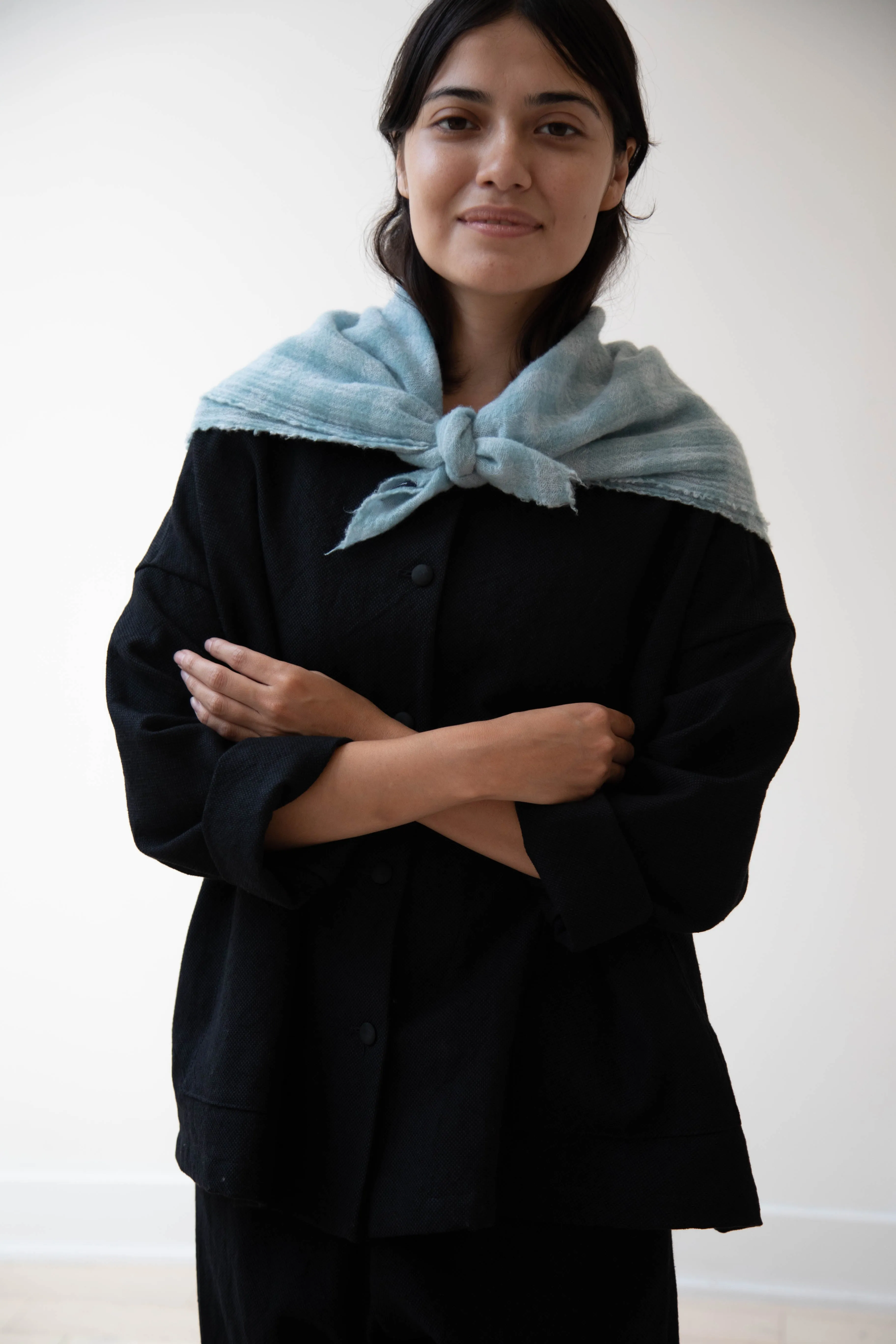 Apuntob | Medium Cashmere Scarf in Sea