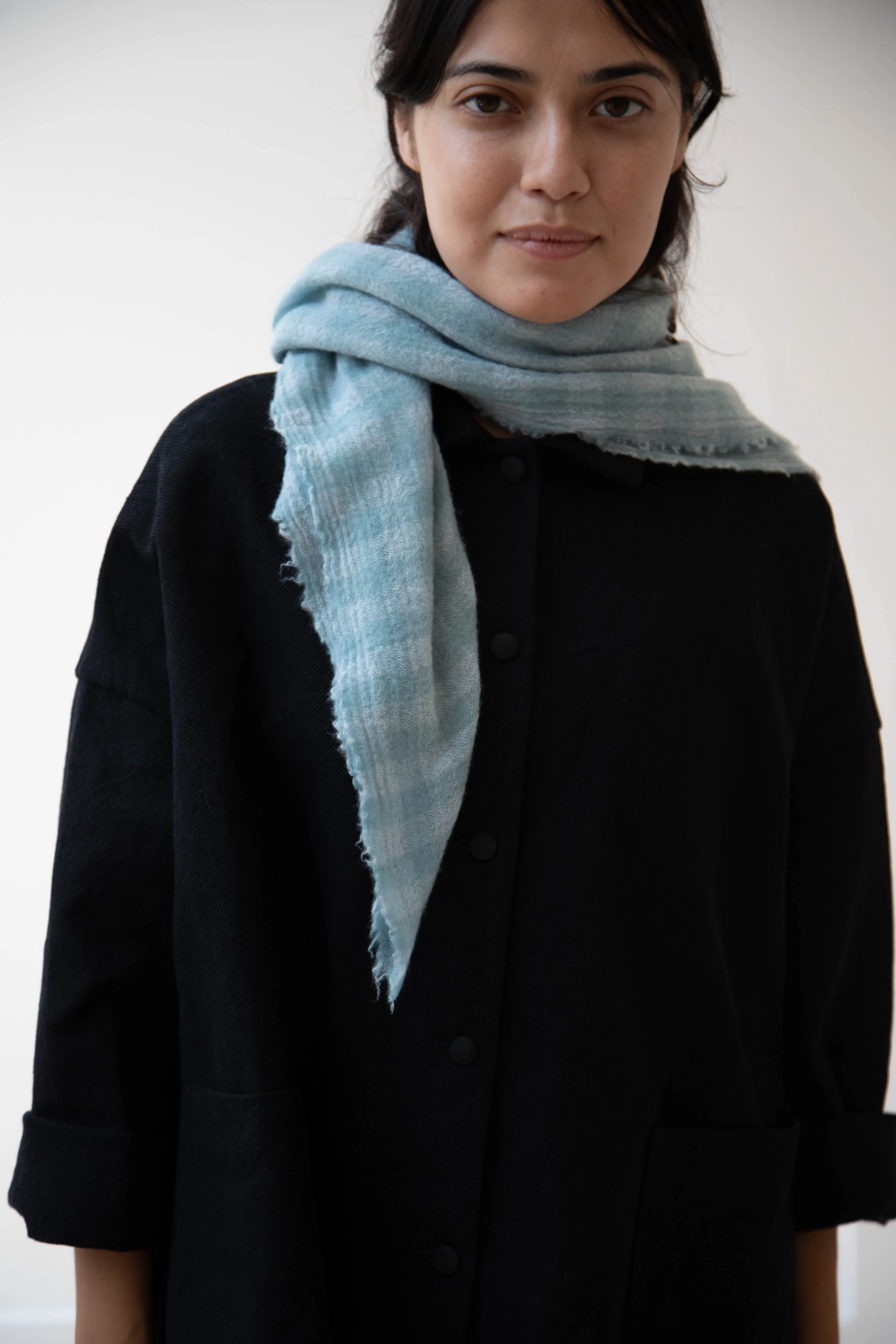 Apuntob | Medium Cashmere Scarf in Sea