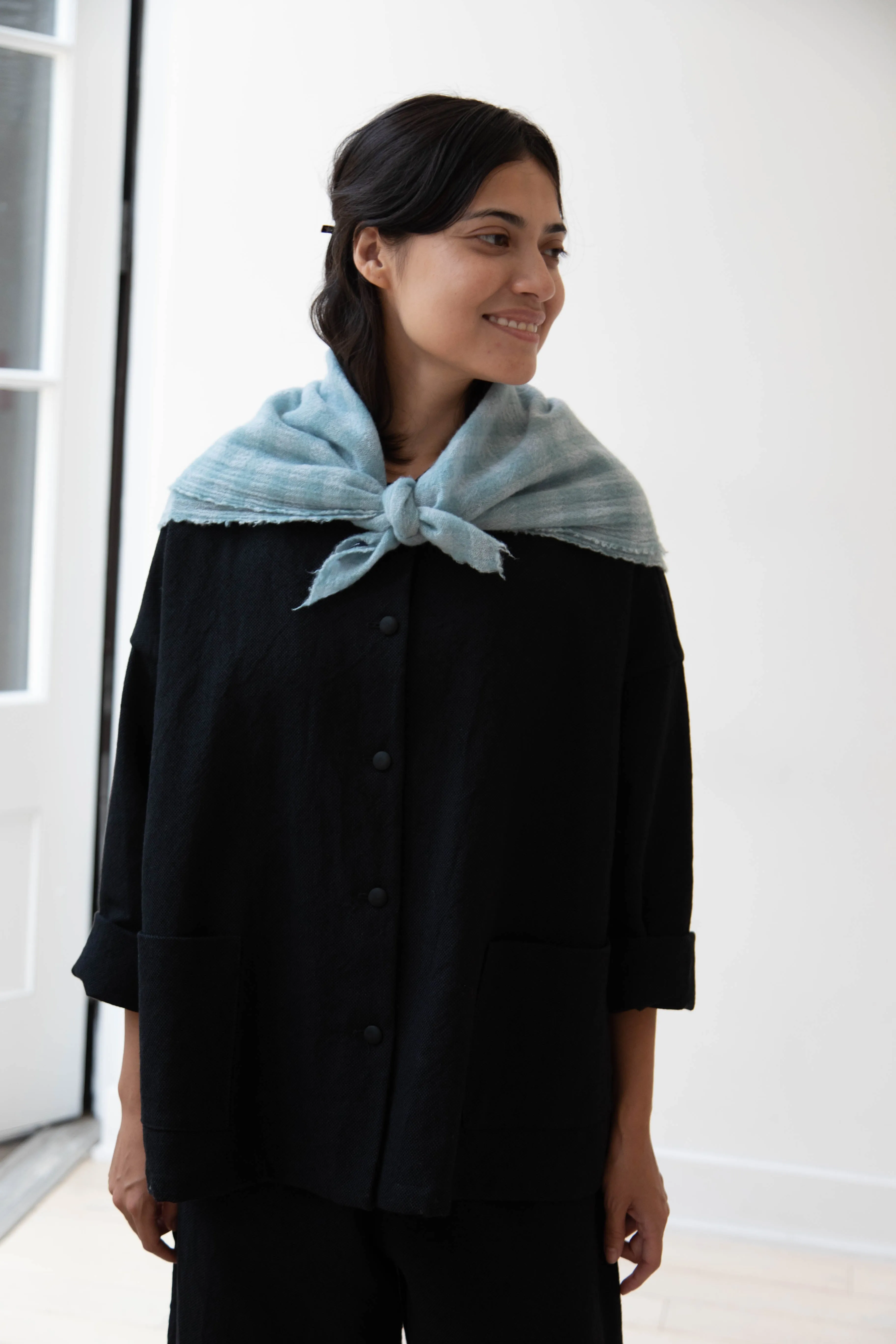 Apuntob | Medium Cashmere Scarf in Sea