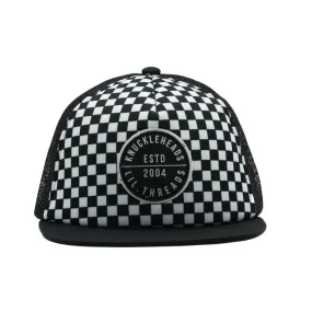 Black and White Checkers Trucker Hat | Baby and Infant Hats