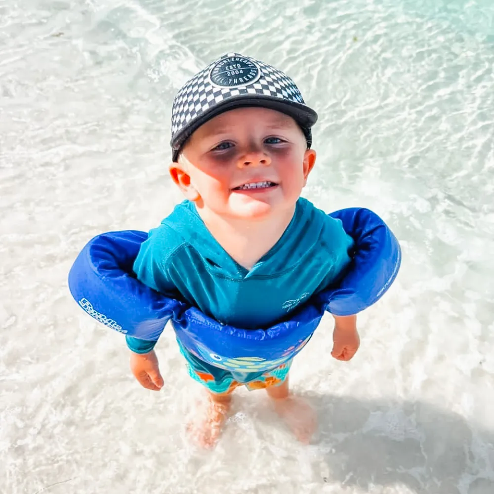 Black and White Checkers Trucker Hat | Baby and Infant Hats