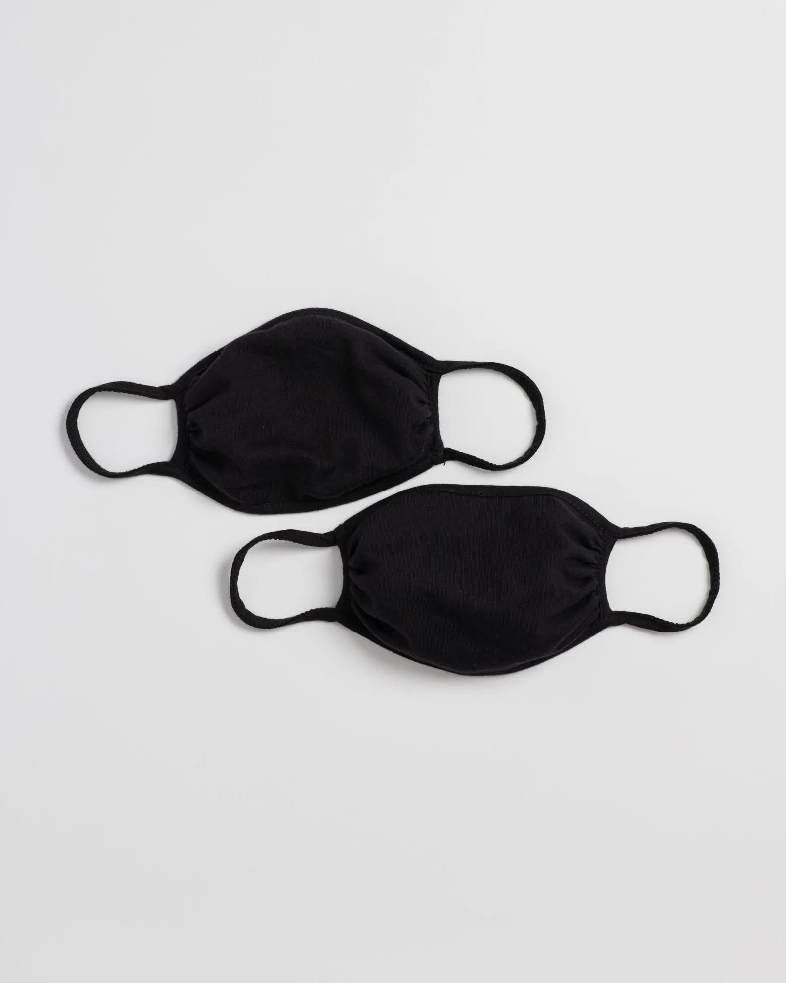 Black Face Masks: Two Pack