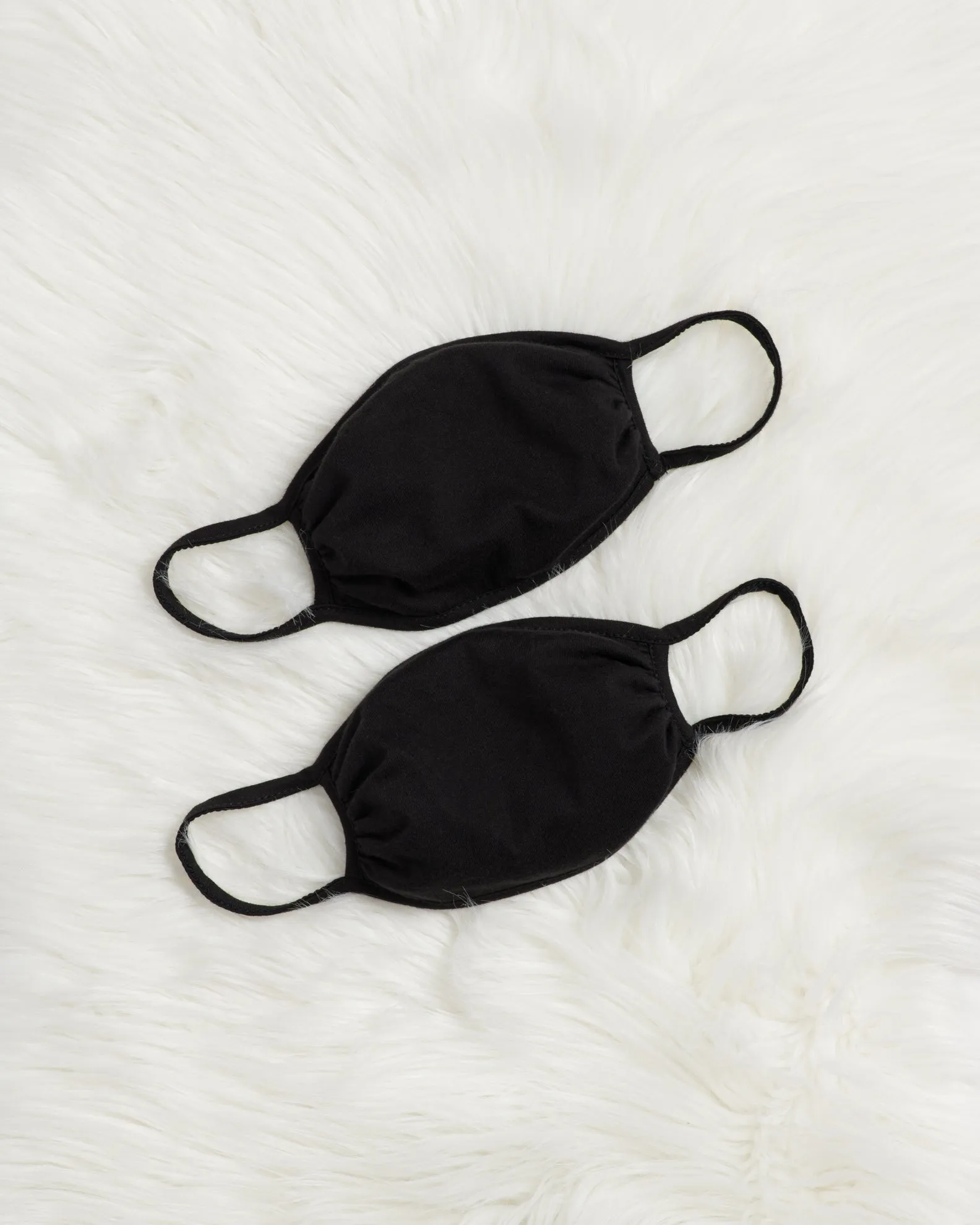 Black Face Masks: Two Pack