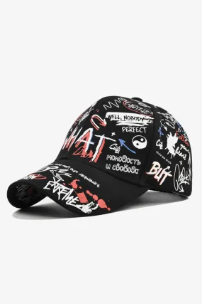 Black Multi-Color Graffiti Cap - S23 - MCP101R