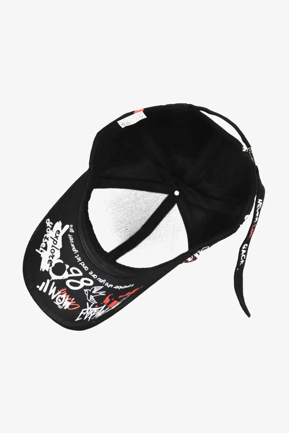 Black Multi-Color Graffiti Cap - S23 - MCP101R