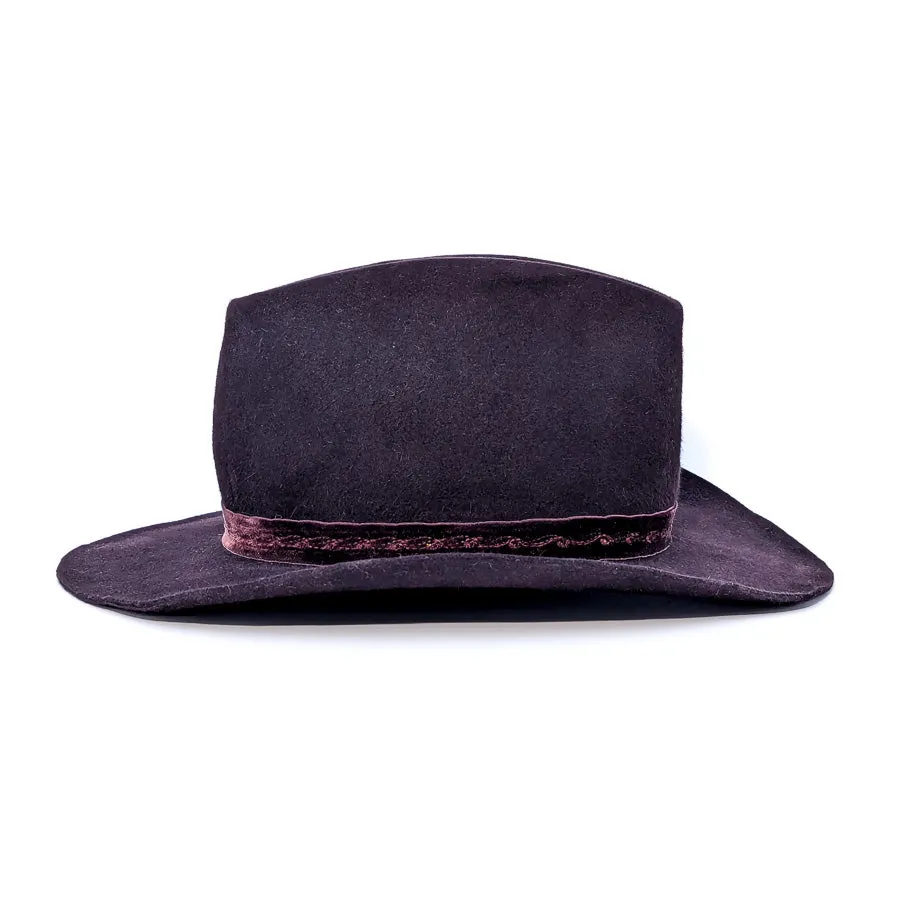 Black Pinched - Custom Felt Hat