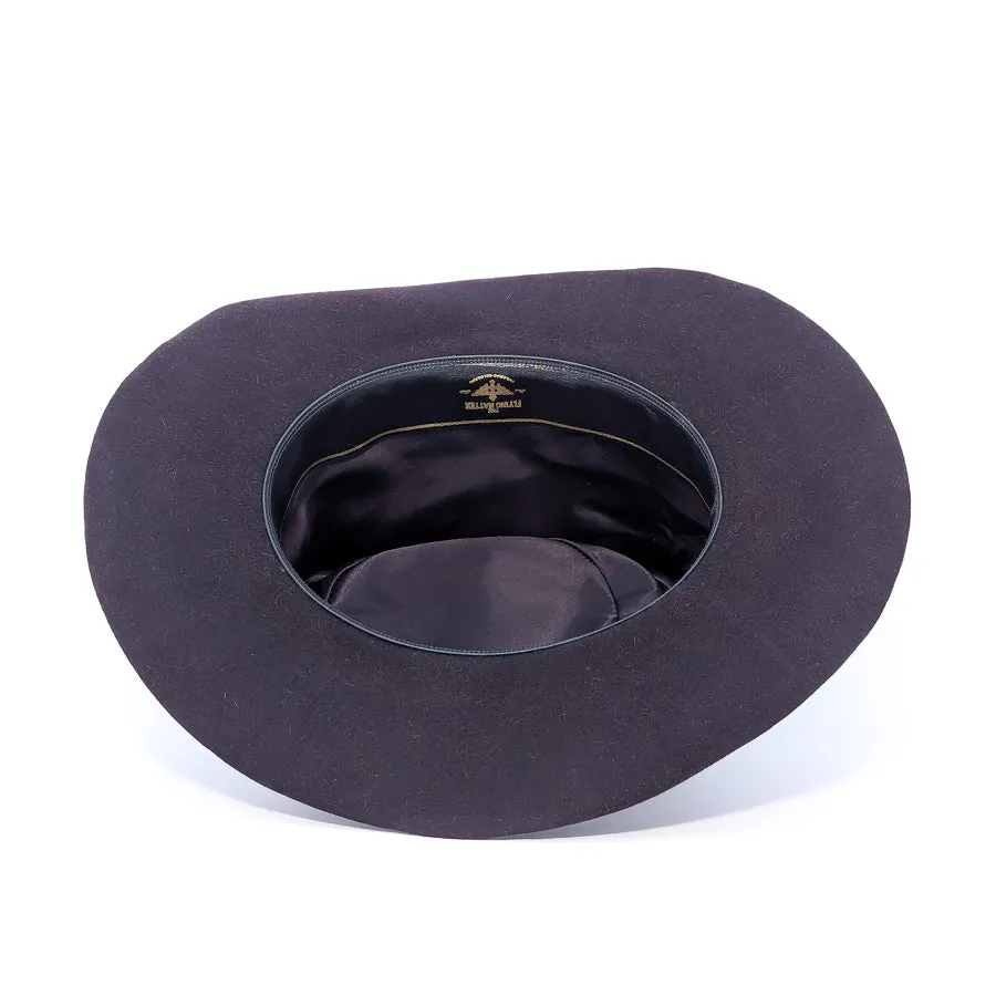 Black Pinched - Custom Felt Hat