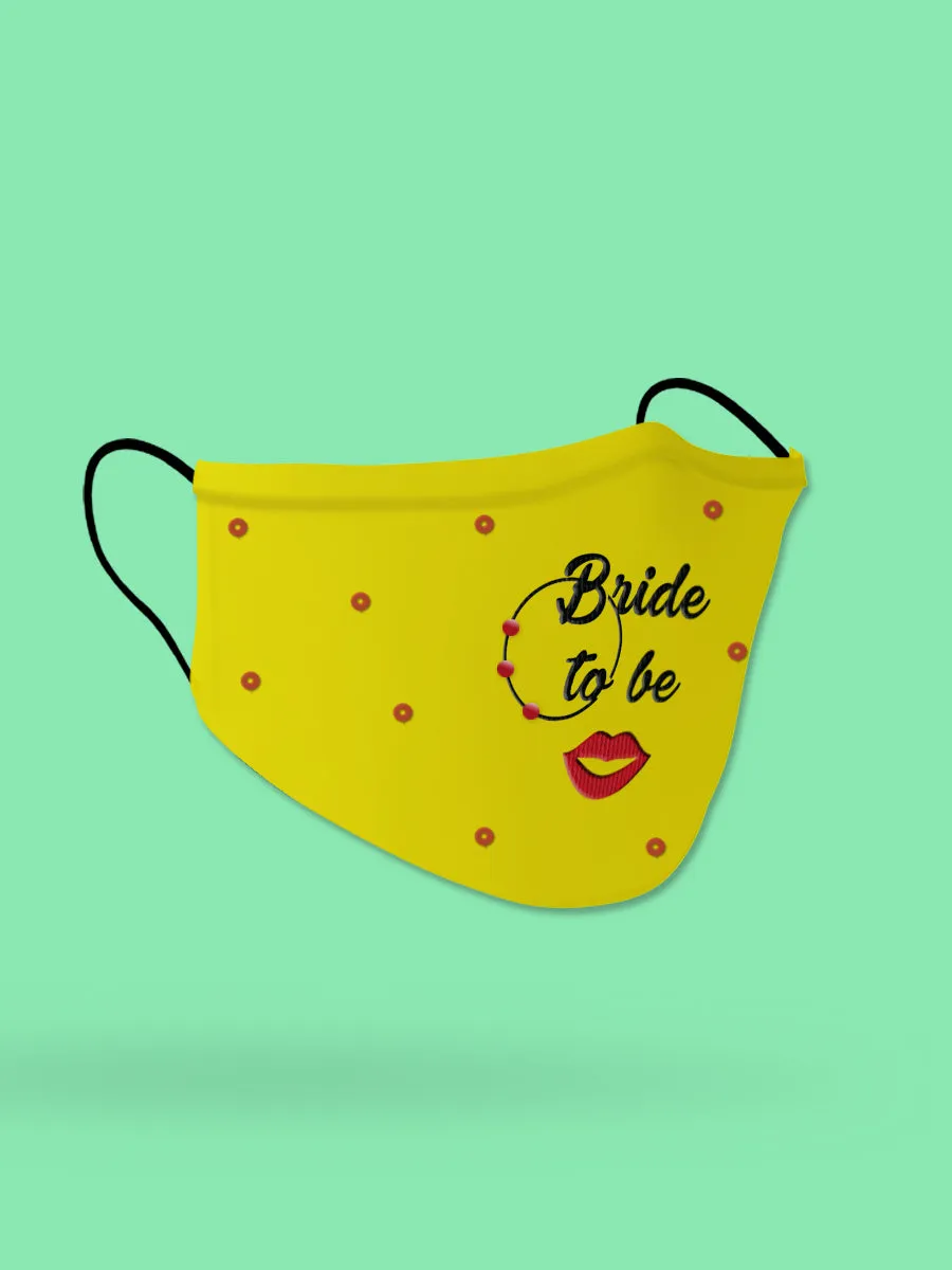 Bride To Be Wedding Face Mask