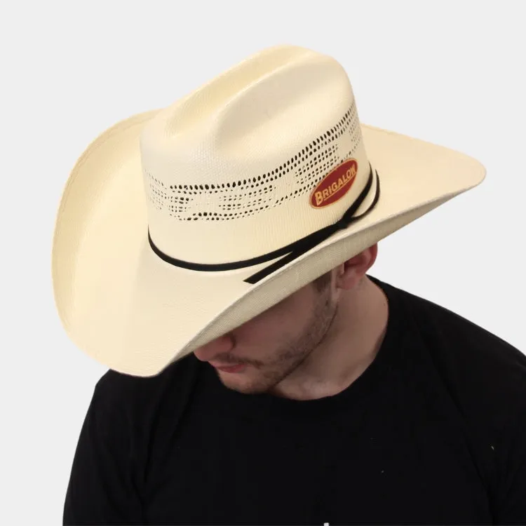 Brigalow Bronco Straw Western Hat - Off White