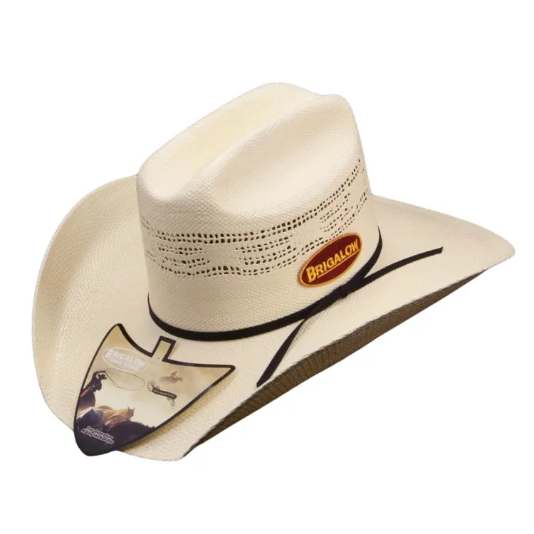 Brigalow Bronco Straw Western Hat - Off White