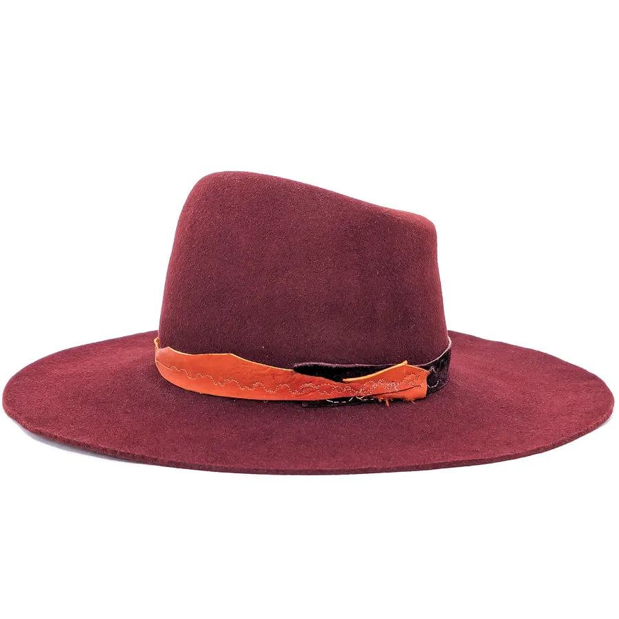 Burnished Copper Asymmetrical - Custom Felt Hat