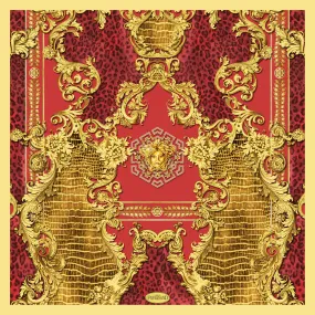 Carlos Ferdinand Red/gold scrolls   CF127-1 90cm