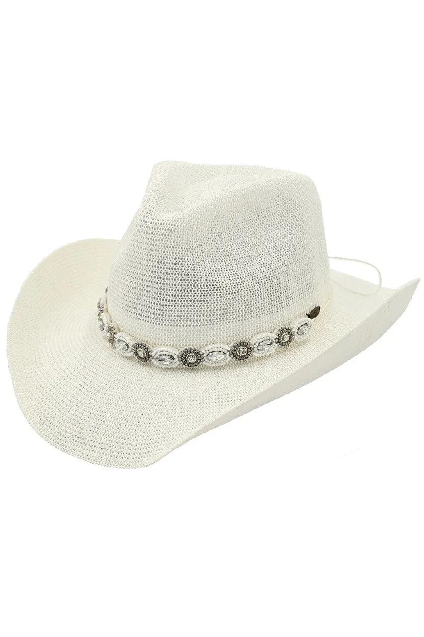 CBC-08 Cowgirl Hat White