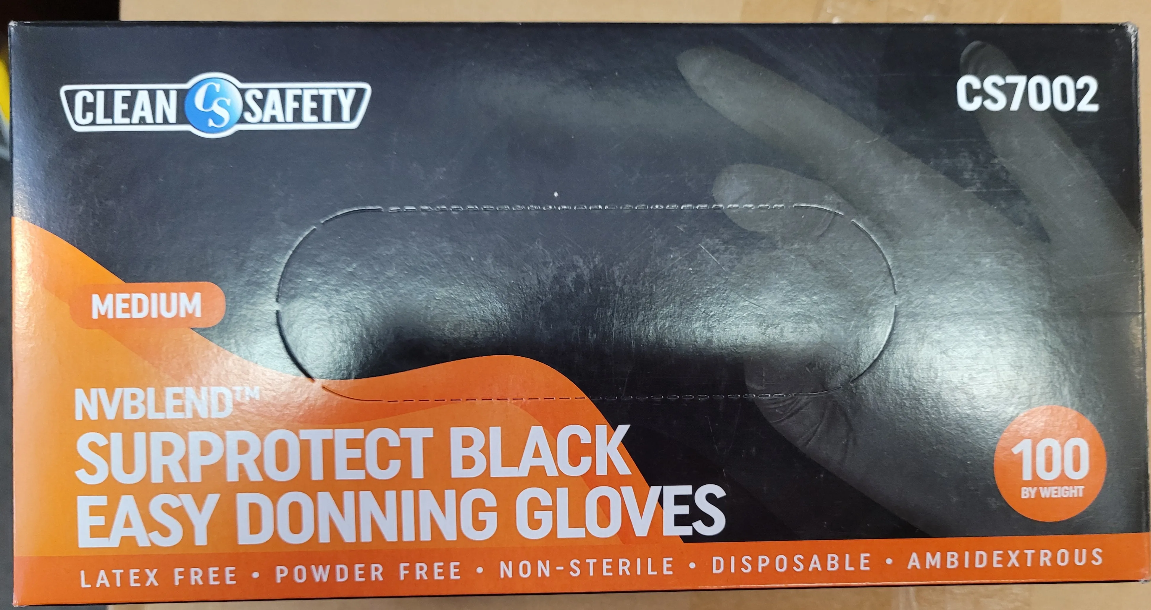 Clean Safety 6 mil Black Nitrile and Vinyl Blend (Vitrile)