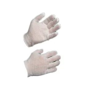 Cotton Glove Liners, Sizes Small & Large, 12 Pair Per Package