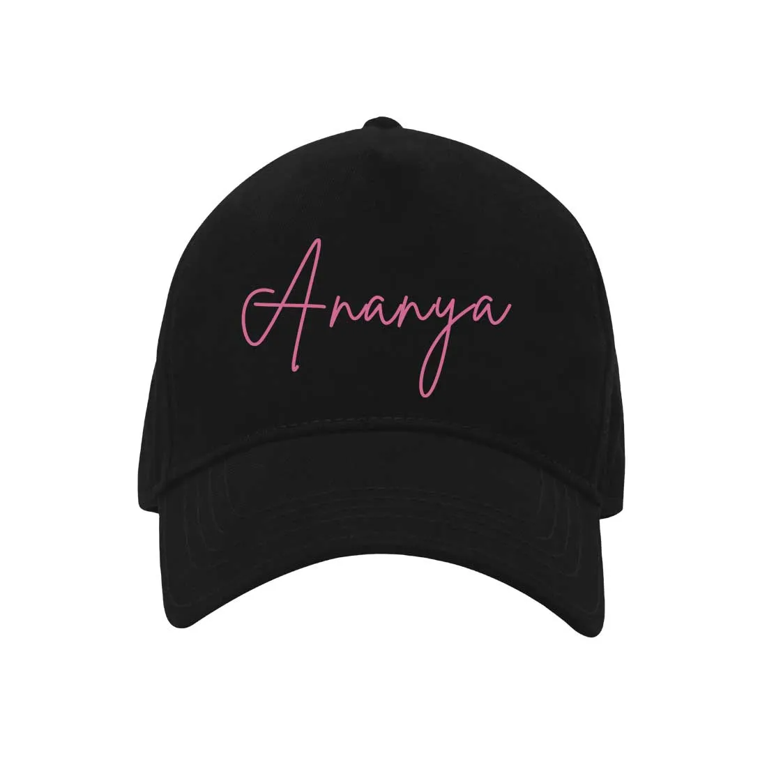 Customized Ladies Black Cap with Name