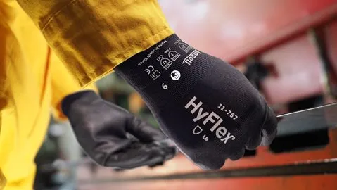 Cut Resistant Gloves - Ansell HyFlex 11-757