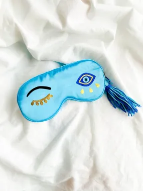 Evil Eye Design Satin Sleep Mask Amida By Zaa