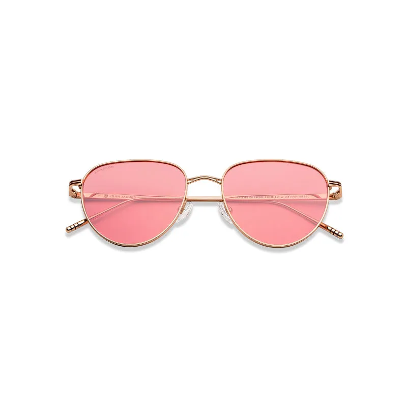 Gold round sunglasses