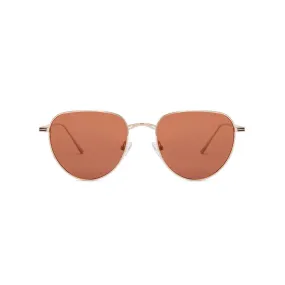 Gold round sunglasses