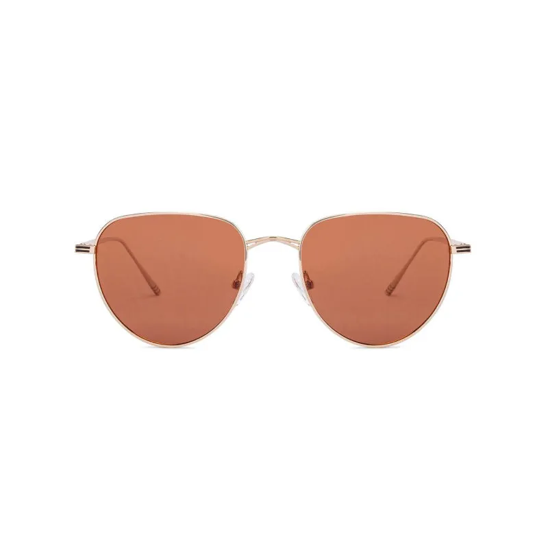 Gold round sunglasses