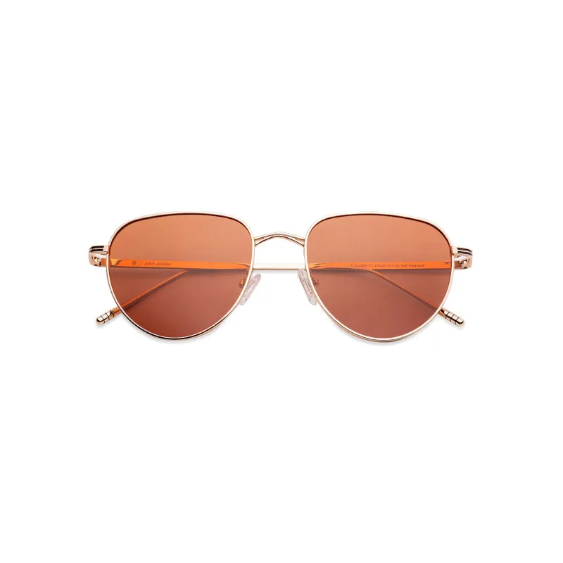 Gold round sunglasses