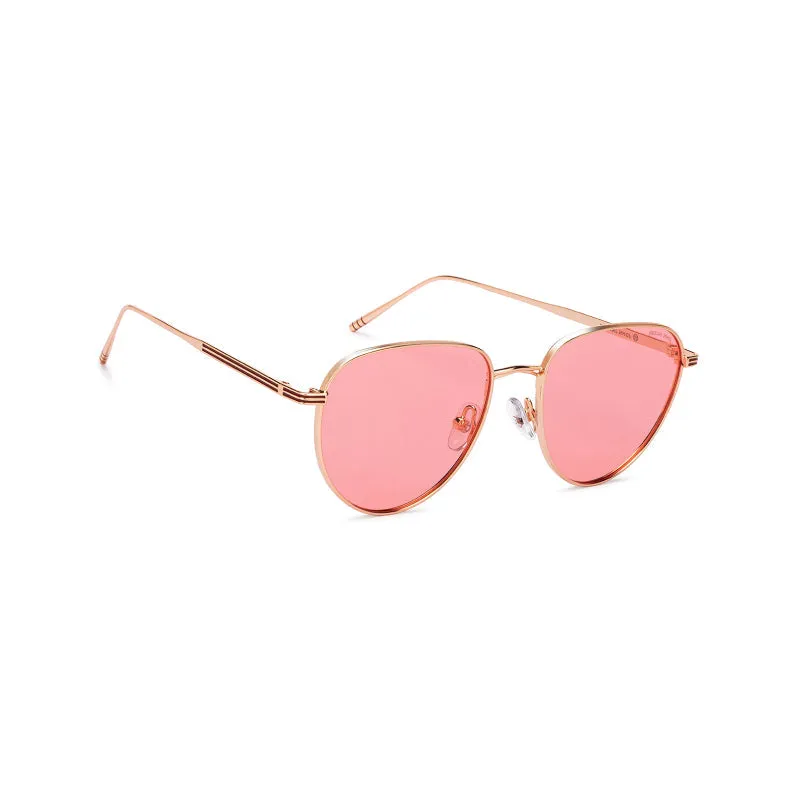 Gold round sunglasses