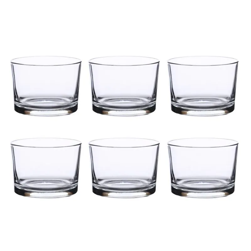 Grande Dessert Glasses Clear Crystal Serveware | Set of 6 | 3 x 2 inches | 200ml