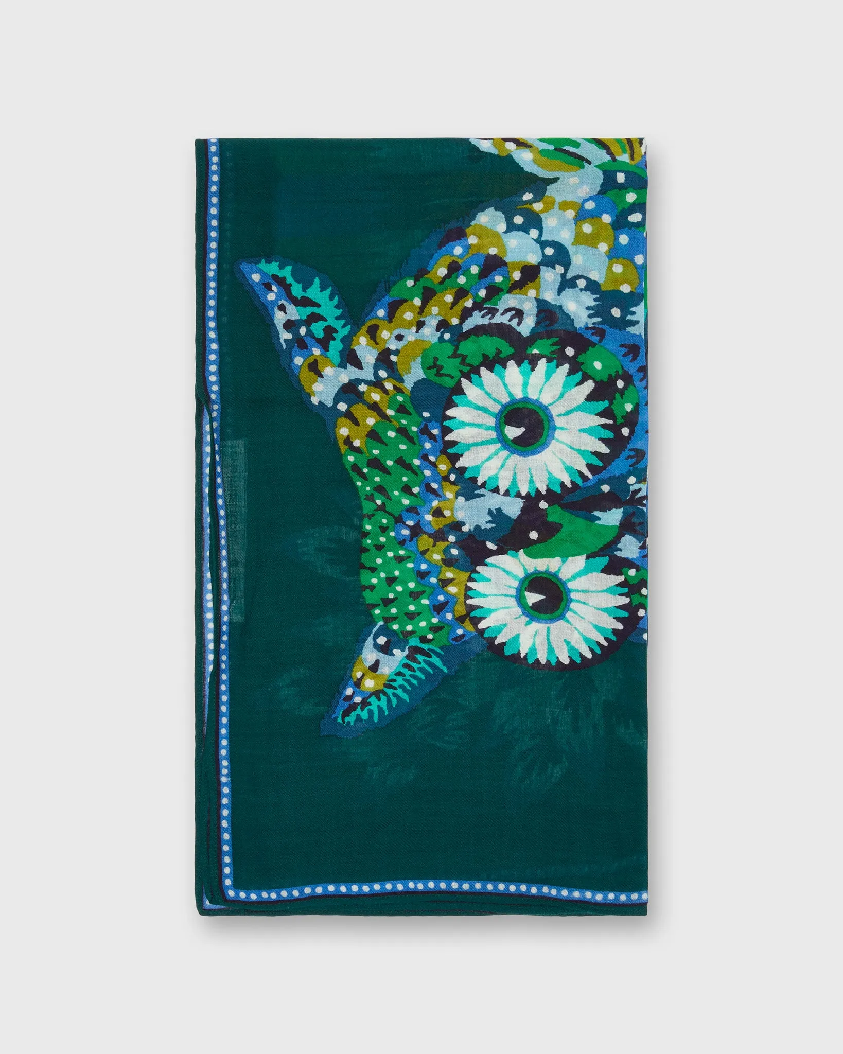 Hulule Square Scarf in Emerald