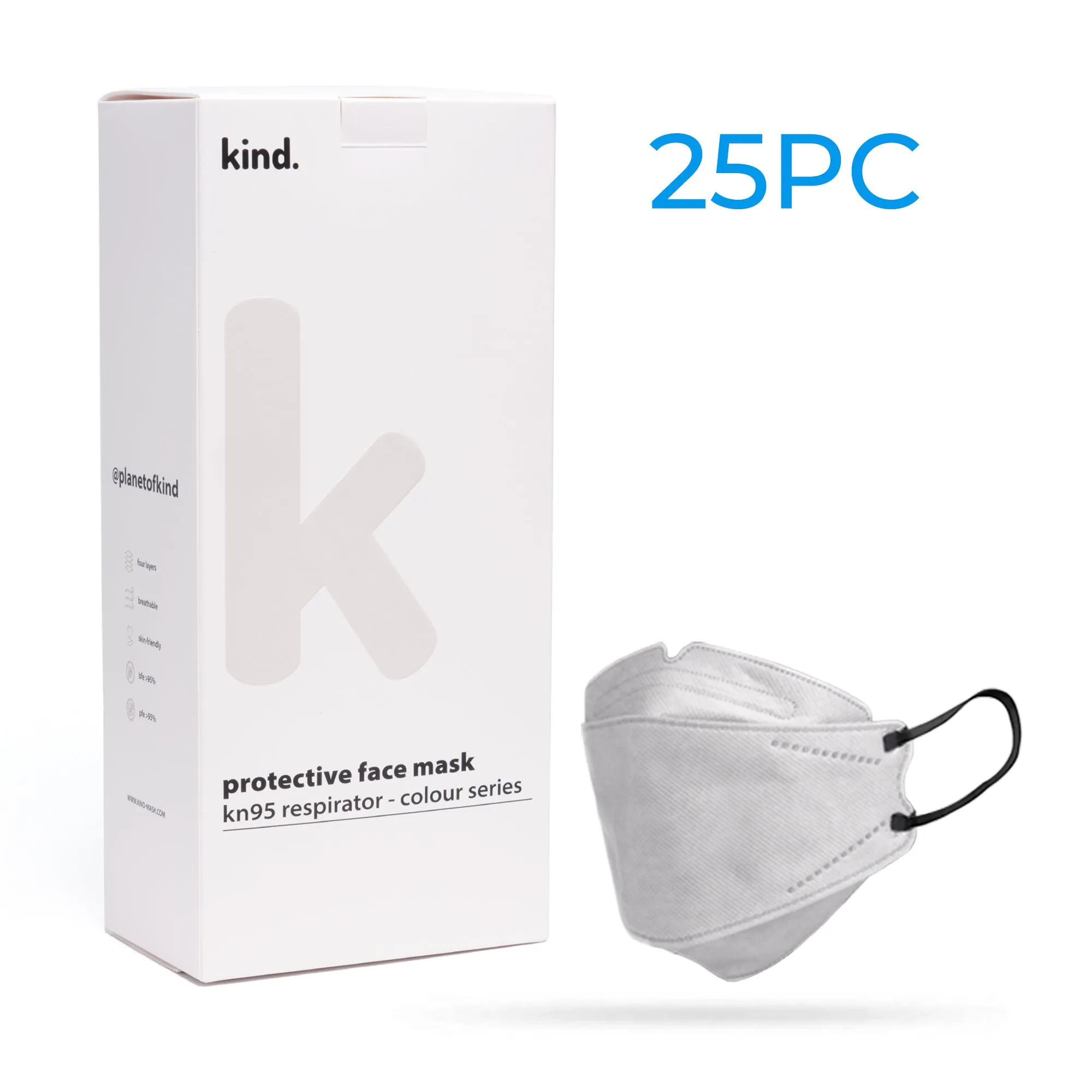 Kind KN95 Respirator Mask - Monochrome Collections