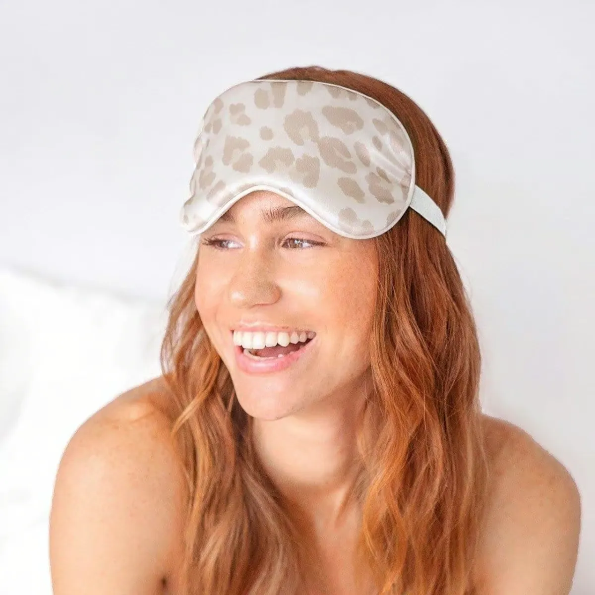 Kitsch Satin Sleep Eye Mask - Leopard