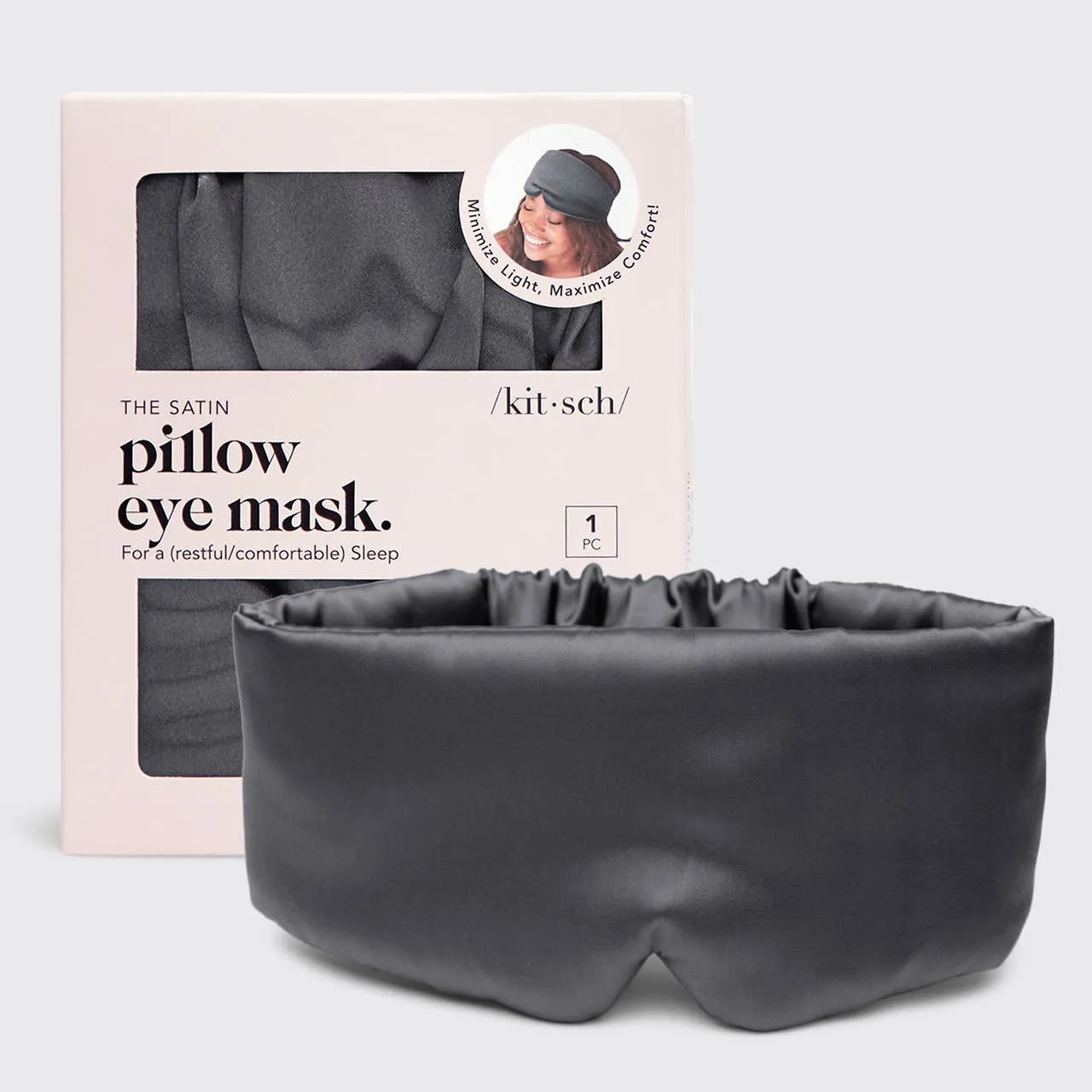 KITSCH The Pillow Eye Mask - Charcoal