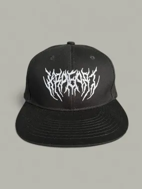 METAL LOGO White Embroidered Snapback