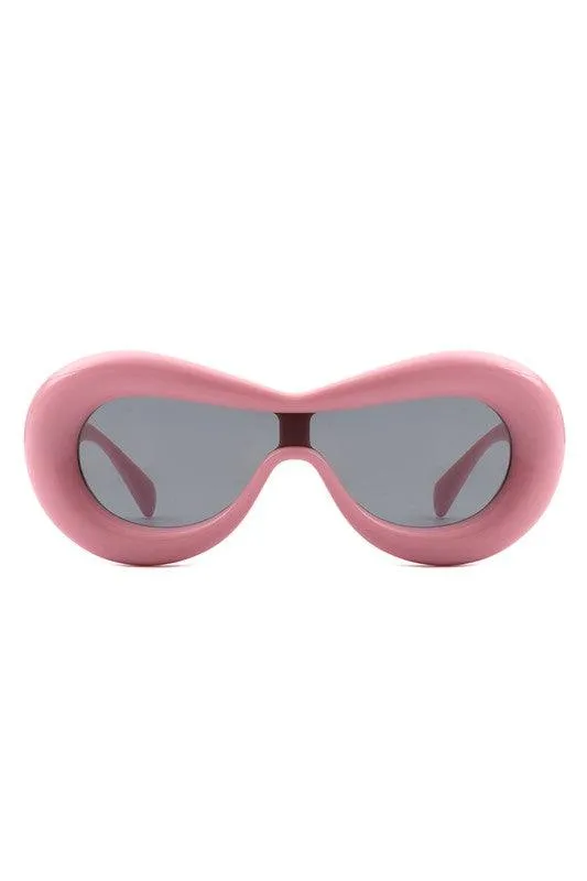 Oversize Retro Oval Modern Chic Fashion Sunglasses