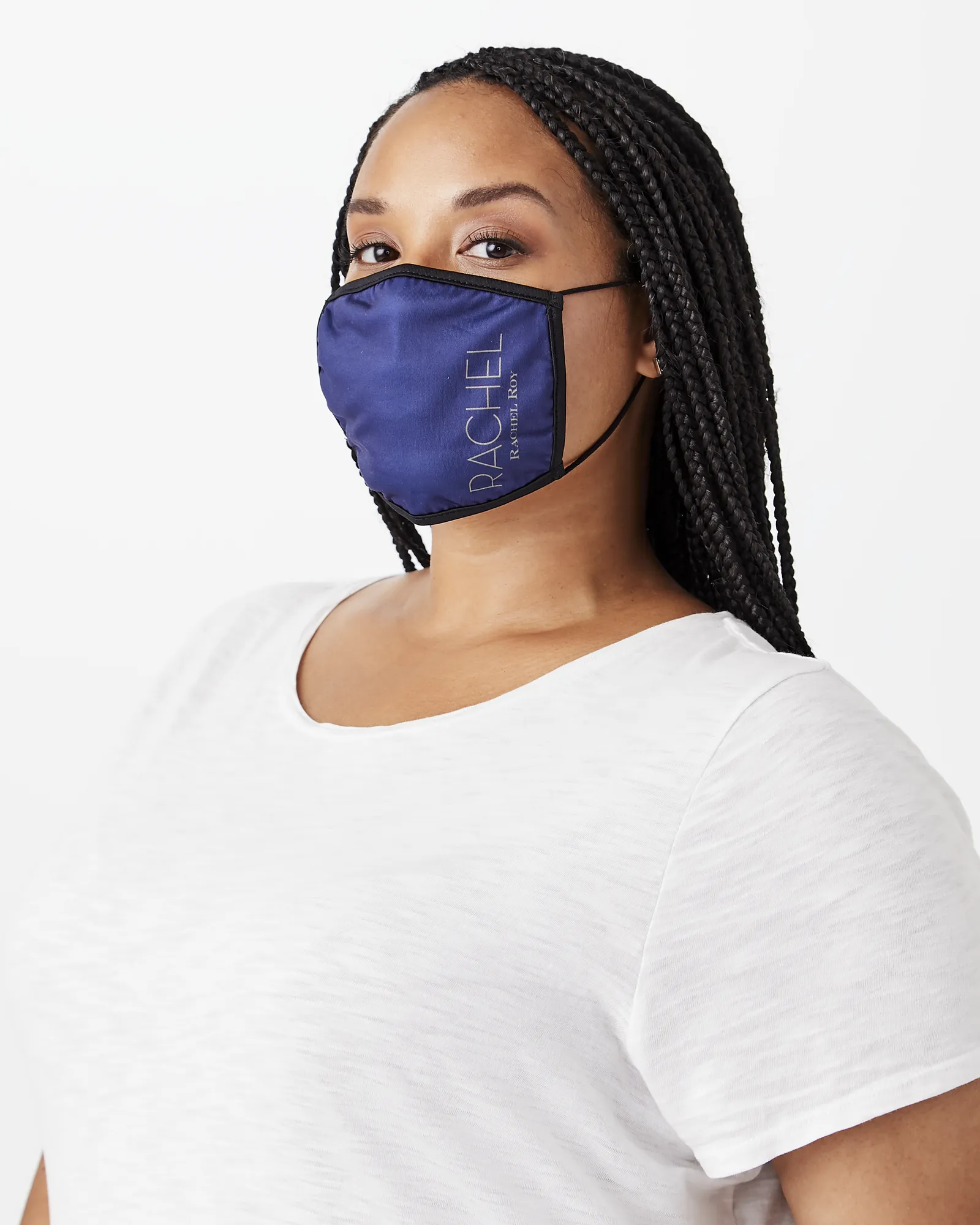 Pack of 3 Cloth Face Masks | Navy / White