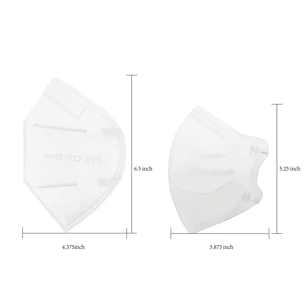 Petite KN95 Protective Mask - Monochrome Series - White (Pack of 5)