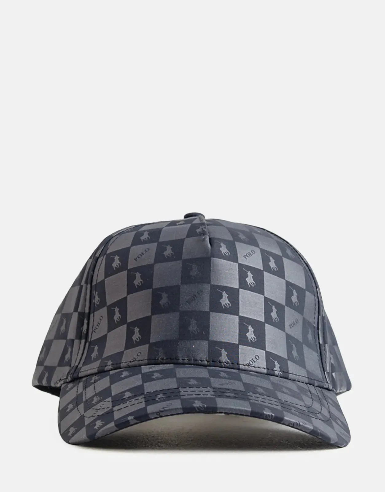 Polo 5 Panel Block Monogram Peak Cap