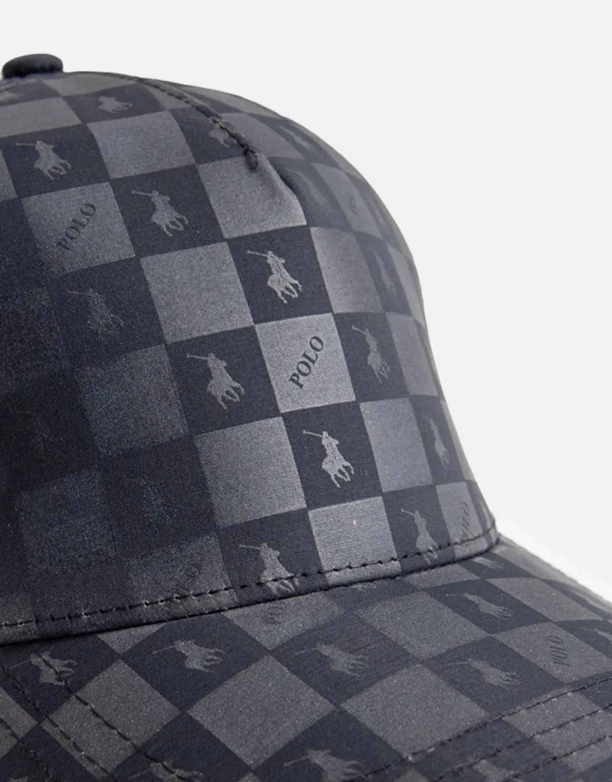 Polo 5 Panel Block Monogram Peak Cap