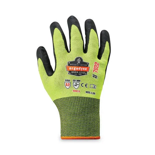 Proflex 7022 Ansi A2 Coated Cr Gloves Dsx, Lime, Large, 144 Pairs/pack, Ships In 1-3 Business Days