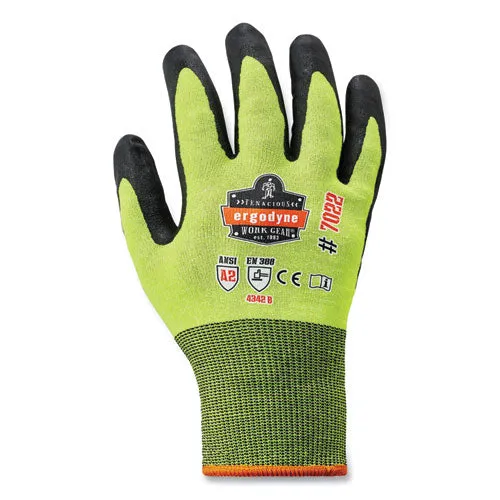 Proflex 7022 Ansi A2 Coated Cr Gloves Dsx, Lime, Large, Pair, Ships In 1-3 Business Days