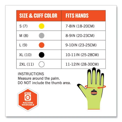 Proflex 7022 Ansi A2 Coated Cr Gloves Dsx, Lime, Large, Pair, Ships In 1-3 Business Days