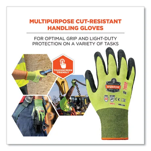 Proflex 7022 Ansi A2 Coated Cr Gloves Dsx, Lime, Large, Pair, Ships In 1-3 Business Days