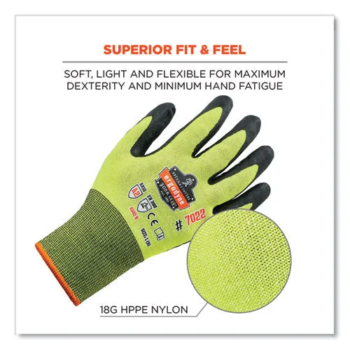 Proflex 7022 Ansi A2 Coated Cr Gloves Dsx, Lime, Large, Pair, Ships In 1-3 Business Days